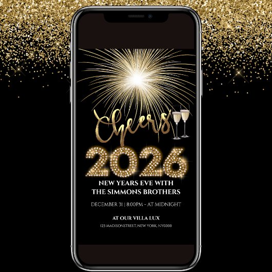 Uitnodiging voor 2026 Cheers NYE-feest