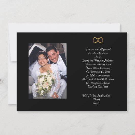 Uitnodiging voor 20 jarig jubileum (Achterkant)