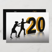 Uitnodiging voor 20-jarig jubileumfeest (Voorkant / Achterkant)