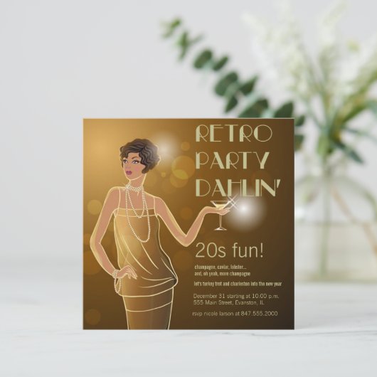 uitnodiging voor 20 partijen (Staand voorkant)