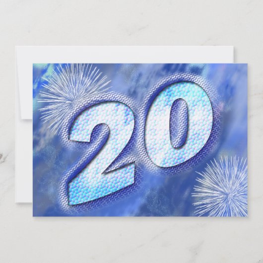 Uitnodiging voor 20e verjaardag (Voorkant)