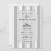 Uitnodiging voor 21e verjaardag, 3-laags taart (Achterkant)