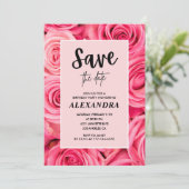 Uitnodiging voor 21e verjaardag Save the date Flor (Staand voorkant)