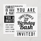 Uitnodiging voor 21e verpartij (Voorkant / Achterkant)