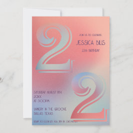 Uitnodiging voor 22e verjaardag