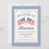Uitnodiging voor 250 jaar Amerika-feest (Voorkant)
