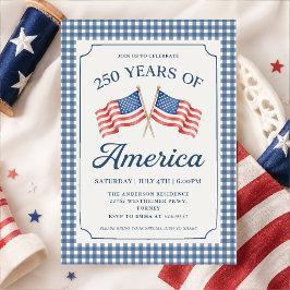 Uitnodiging voor 250 Jaar Amerika Feest