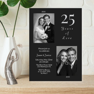 Uitnodiging voor 25 jaar trouwdag jubileum