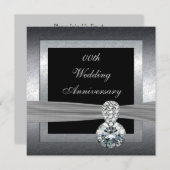 Uitnodiging voor 25-jarig bruiloftsfeest (Voorkant / Achterkant)