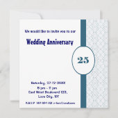 Uitnodiging voor 25-jarig huwelijksfeest (Voorkant)