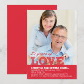 Uitnodiging voor 25-jarig huwelijksjubileum in het (Voorkant / Achterkant)