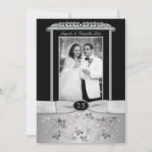 Uitnodiging voor 25-jarig huwelijksjubileum met fo (Voorkant)