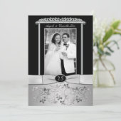 Uitnodiging voor 25-jarig huwelijksjubileum met fo (Staand voorkant)