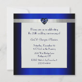 Uitnodiging voor 25-jarig huwelijksjubileumfeest (Achterkant)