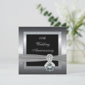 Uitnodiging voor 25-jarig huwelijksjubileumfeest (Staand voorkant)