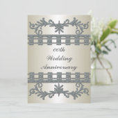 Uitnodiging voor 25-jarig huwelijksjubileumfeest (Staand voorkant)