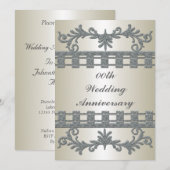 Uitnodiging voor 25-jarig huwelijksjubileumfeest (Voorkant / Achterkant)