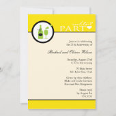 uitnodiging voor 25-jarig jubileum cocktailparty (Voorkant)