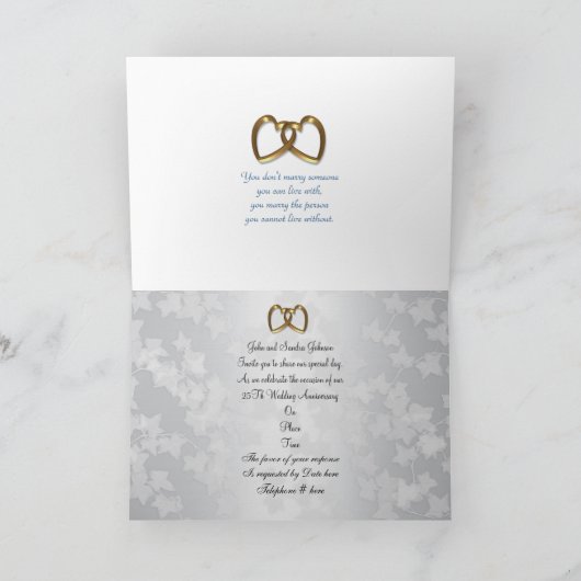 Uitnodiging voor 25-jarig jubileumfeest Aziatische (Binnen)