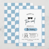 Uitnodiging voor 2de verjaardag van Too Cool (Voorkant / Achterkant)