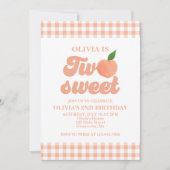 Uitnodiging voor 2de verjaardag van Two Sweet Peac (Voorkant)