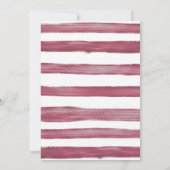 Uitnodiging voor 2e verjaardag meisjes bloemenklee (Achterkant)