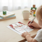 Uitnodiging voor 2e verjaardag met vintage circusd