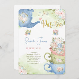 Uitnodiging voor 2e verjaardag theepartij