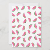 Uitnodiging voor 2e verjaardag | tropische waterme (Achterkant)