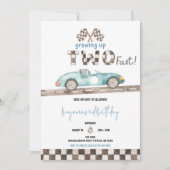 Uitnodiging voor 2e verjaardag van Race Auto (Voorkant)