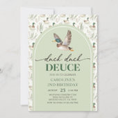 Uitnodiging voor 2e verjaardag Wilde Eend Deuce (Voorkant)