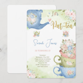 Uitnodiging voor 2e verjaardags theepartij