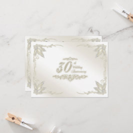 Uitnodiging voor 30-jarig huwelijksjubileum