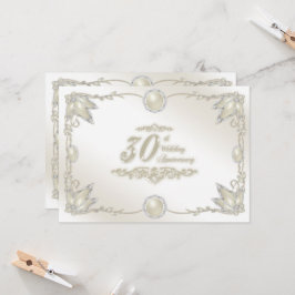 Uitnodiging voor 30-jarig huwelijksjubileum