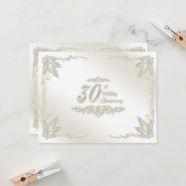 Uitnodiging voor 30-jarig huwelijksjubileum