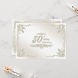 Uitnodiging voor 30-jarig huwelijksjubileum