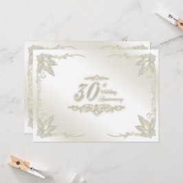 Uitnodiging voor 30-jarig huwelijksjubileum