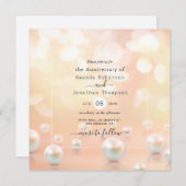 Uitnodiging voor 30-jarig parelhuwelijk jubileum (Voorkant / Achterkant)