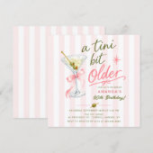 Uitnodiging voor 30e verjaardag 'A Tini Bit Older' (Voorkant / Achterkant)