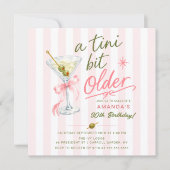Uitnodiging voor 30e verjaardag 'A Tini Bit Older' (Voorkant)