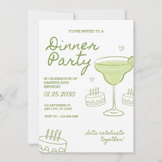 Uitnodiging voor 30e verjaardagsdiner