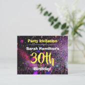 Uitnodiging voor 30e verjaardagsfeest (Staand voorkant)