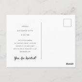 Uitnodiging voor 30e verjaardagsfeest met goud fol (Achterkant)