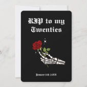 Uitnodiging voor 30e verjaardagsfeest - RIP 20s Fu (Voorkant)