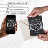 Uitnodiging voor 30e verjaardagsfeest - RIP 20s Fu