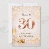 Uitnodiging voor 30ste verjaardagsfeest met Champa (Voorkant)