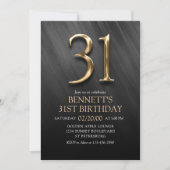 Uitnodiging voor 31e verjaardag (Voorkant)