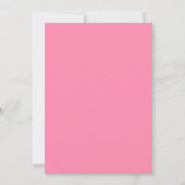 Uitnodiging voor 35e verjaardag Retro Groovy Roze (Achterkant)