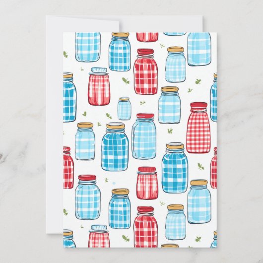 Uitnodiging voor 35e verjaardagsfeest, Mason Jar-p (Achterkant)