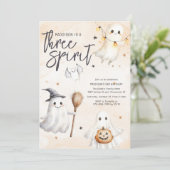 Uitnodiging voor 3 Spirit Third Birthday Party (Staand voorkant)